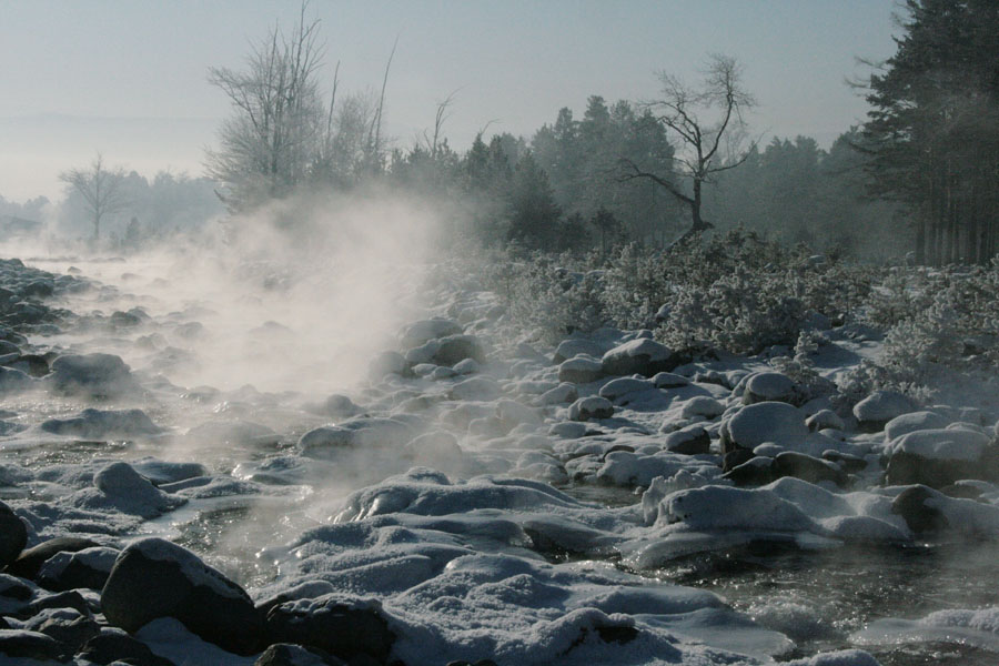 Морозное утро на Кынгарге