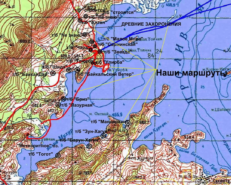 Кедровая падь карта