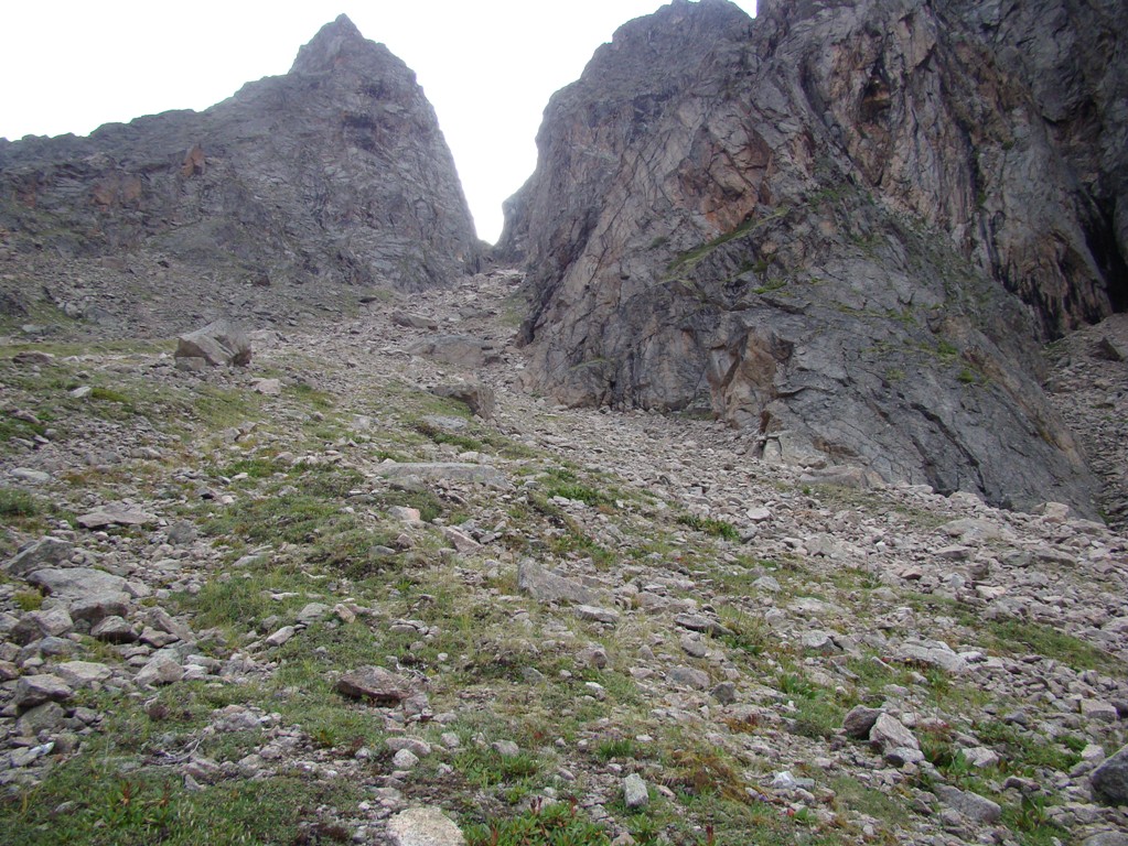 Подъём на пер.между башнями г.Трёхглавой (1Б).